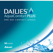 Contactlenzen Dailies aquacomfort plus blauw 90 pack