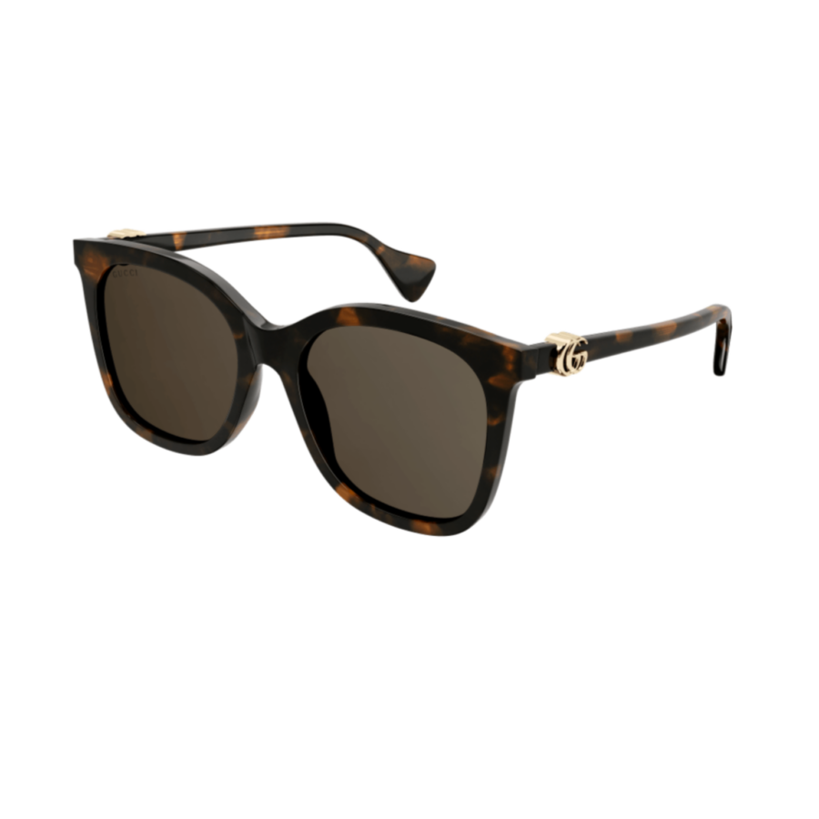 Cateeye zonnebril Gucci havana bruin GG1071S 002