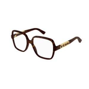 Optische bril Gucci GG1193 002 havana bruin gouden logo