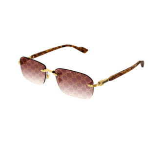 Zonnebril Gucci logo GG1221S glasbril 004 bruin goud