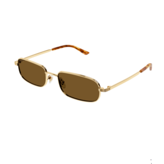 GG1457S 002 metalen zonnebril Gucci goud plat