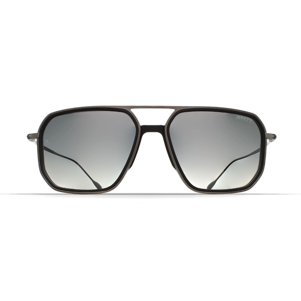 Zwarte zonnebril Brett Jarno sun C03 grijs