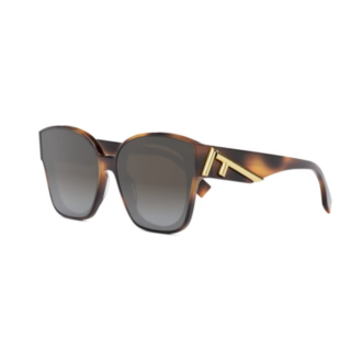 Fendi First FE40098F 53B bruin havana dames zonnebril