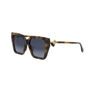Zonnebril ff diamonds Fendi FE40161I 52W bruin havana