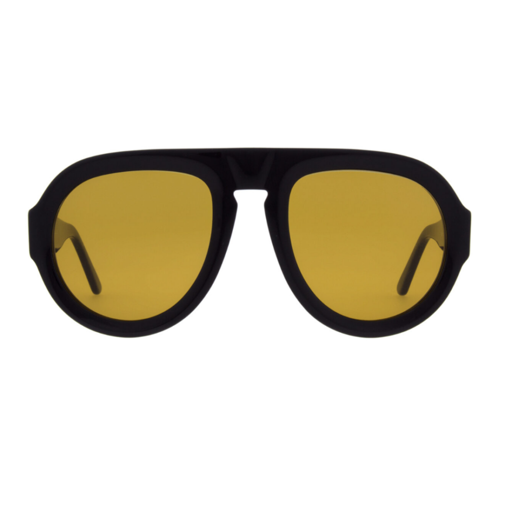 Barley sun Andy Wolf 01 oversized pilotenbril gele glazen