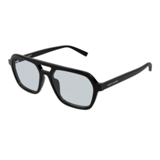 Zonnebril licht blauwe glazen saint laurent zwart SL905 002 pilootmodel