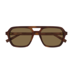 Bruin havana pilotenbril Saint Laurent SL905 003 licht bruine glazen