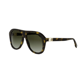 Pilotenbril Fendi zonnebril bruin havana FE40223I Tube 52P unisex