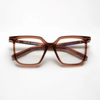 Oscar magnuson rechthoekige bril Astrid 905 crystal brown