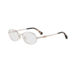 Ovale bril Fendi FE5014OU 028 rose goud metaal