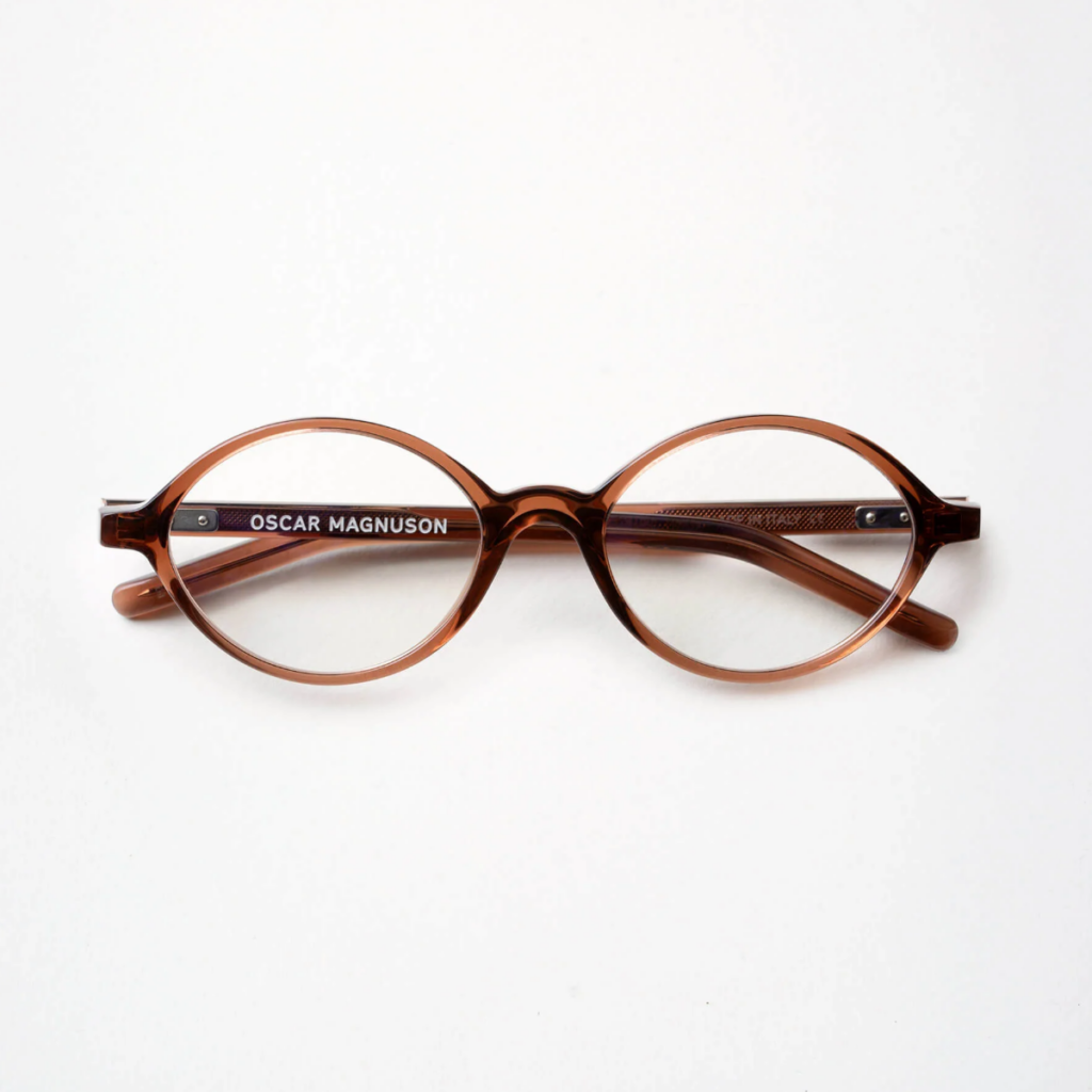 Oscar Magnuson bril Teddy ovaal bruin crystal brown