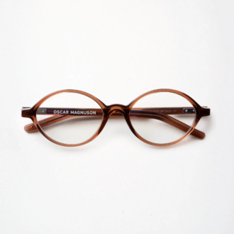 Oscar Magnuson bril Teddy ovaal bruin crystal brown